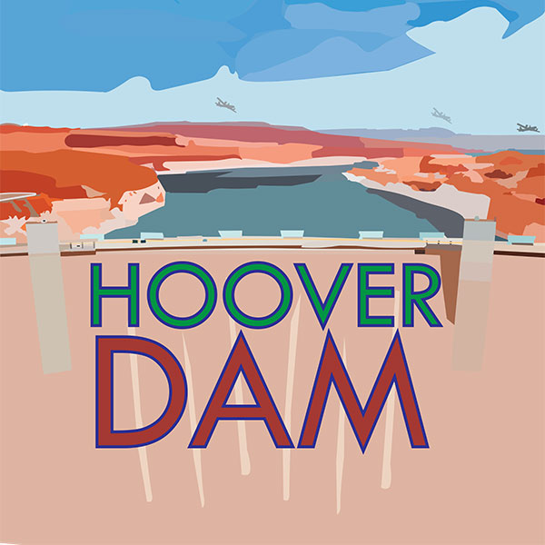 Hoover Dam Travel Poster